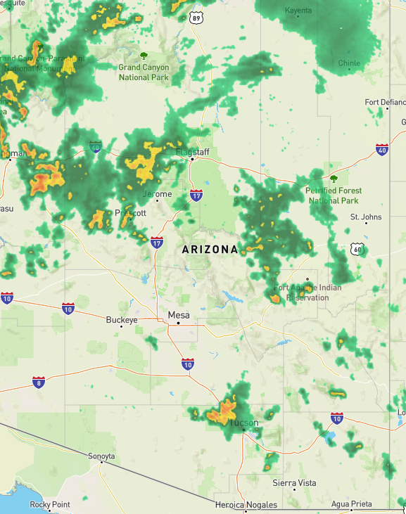 To the residents of Arizona outside the Valley...

Screw you, Monsoon Hogs.