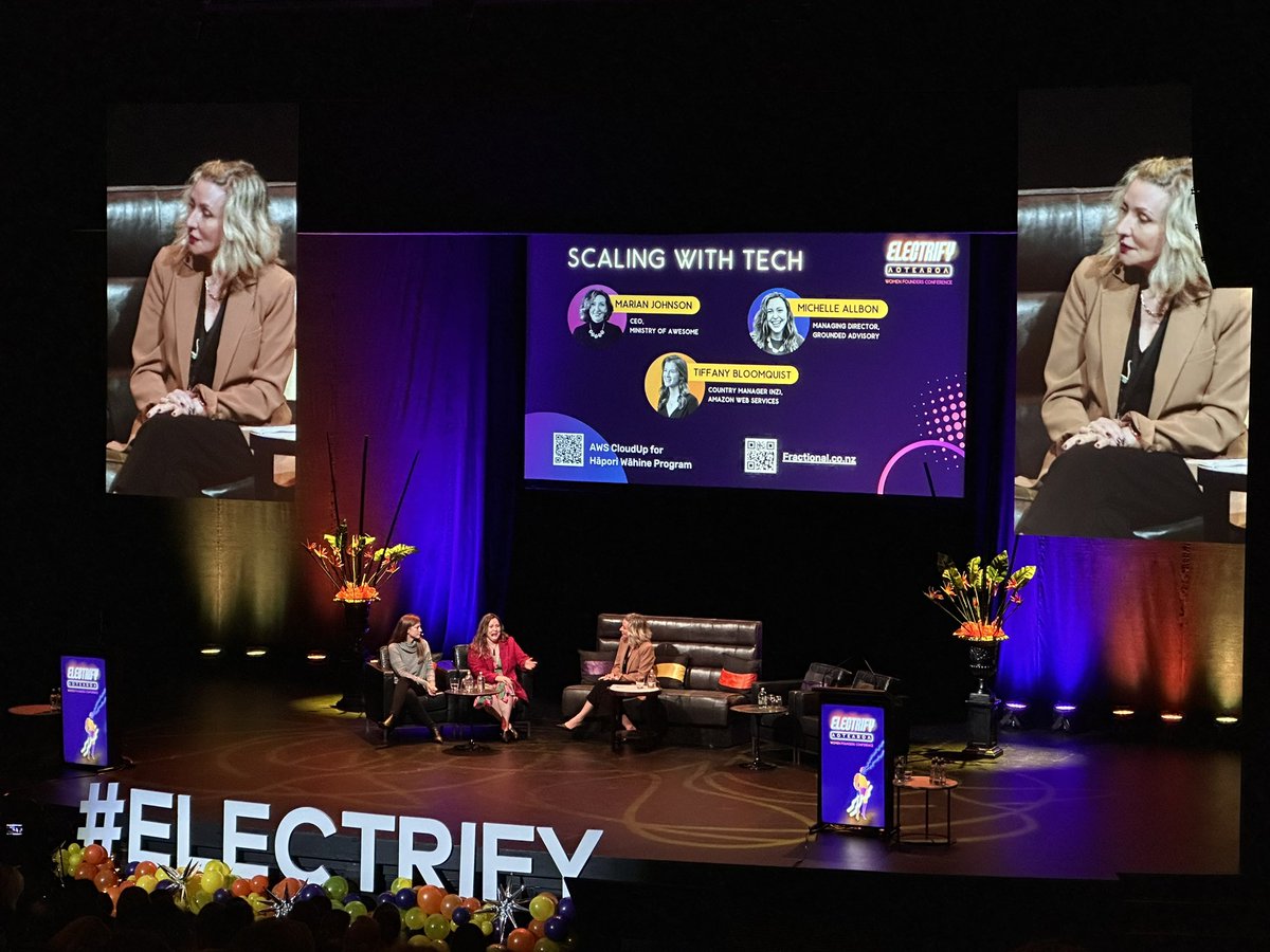 Great to be at <a href="/MnstryofAwsm/">Ministry of Awesome</a> #electrify #aotearoa