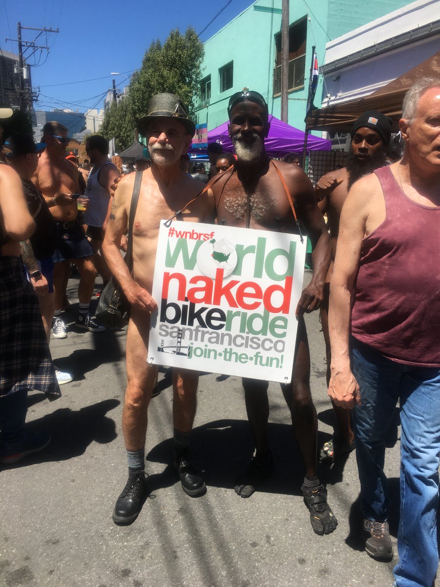 sfwnbr's tweet photo. Like most #BareAsYouDare #SFNudistHighHolyDays, some folks at the massive #DoréAlley2023 faire are ready to don that special hat, costume &/or colors to celebrate the #postEquinox/#preFolsom #WNBRsf2023 ride&afterparty Sat 23 Sept!
#ReNormalizingFreedom
#ReNormalizingNudism https://t.co/Z0x1gAQNco