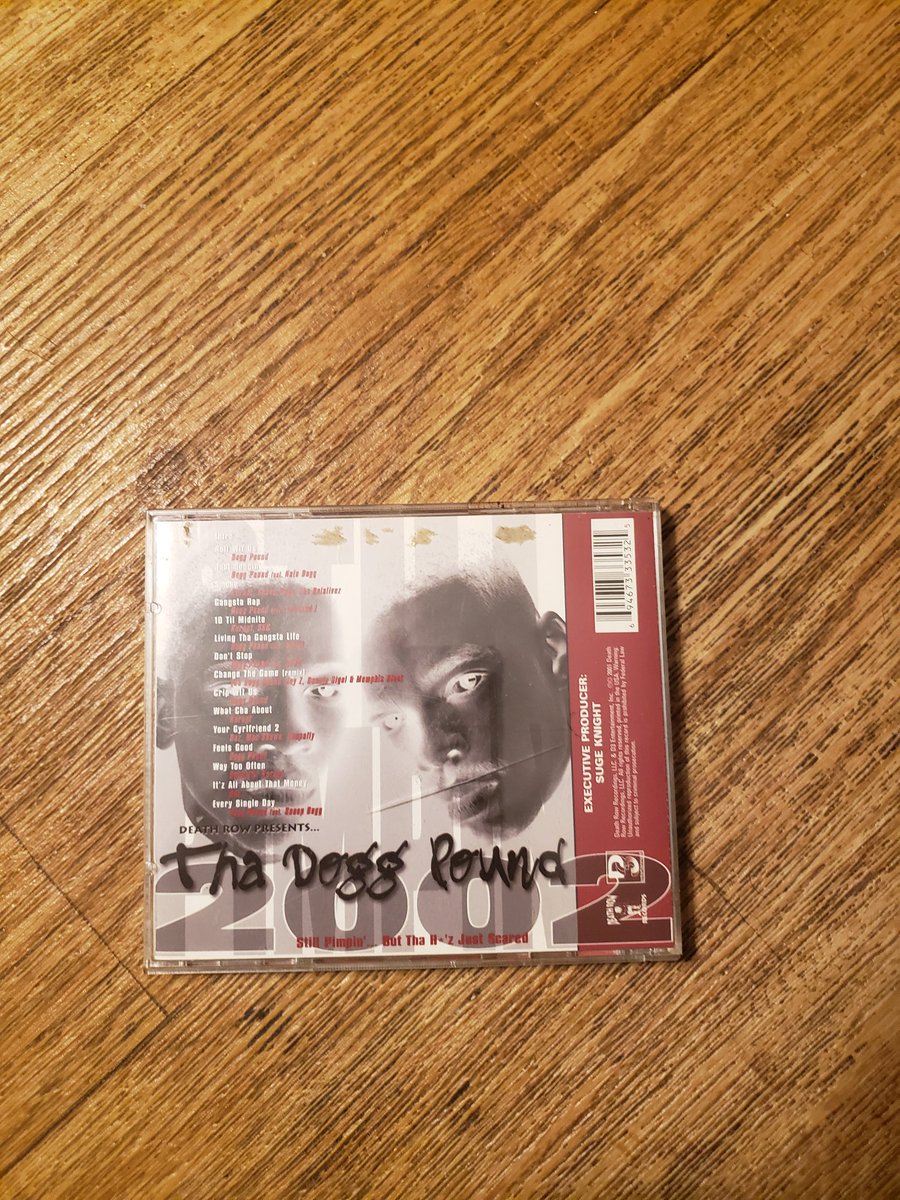 ThaRowRyda's tweet photo. Today, July 31st, 2001, Suge Knight released Tha Dogg Pound "2002" on Death Row Records.
My CD copy below 😁👍
#freesugeknight #freesuge #thadoggpound #thadoggpound2002 #dpg #kurupt #dazdillinger #datniggadaz #sugeknight #2pac #rip2pac #tupacshakur https://t.co/R475JhCcxp