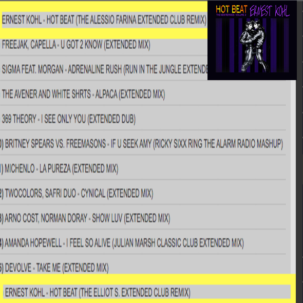 EMGMusicINC's tweet photo. 💥ERNEST KOHL'S BRAND NEW SMASH #1HIT "HOT BEAT" - (THE NEW REMIXES VOLUME 2) MAXI-SINGLE CONTINUES TO RISE &amp; OWN THE "TOP 50" MAINSTREAM CHARTS!!!💥
#1Hit #Top10 #Top50 #NewRelease #Pop #EDM #DanceMusic #Dance #Radio #Club  #Remix #Progressive #Circuit #HiNrg #House #Masspool https://t.co/QklqXRqw8I