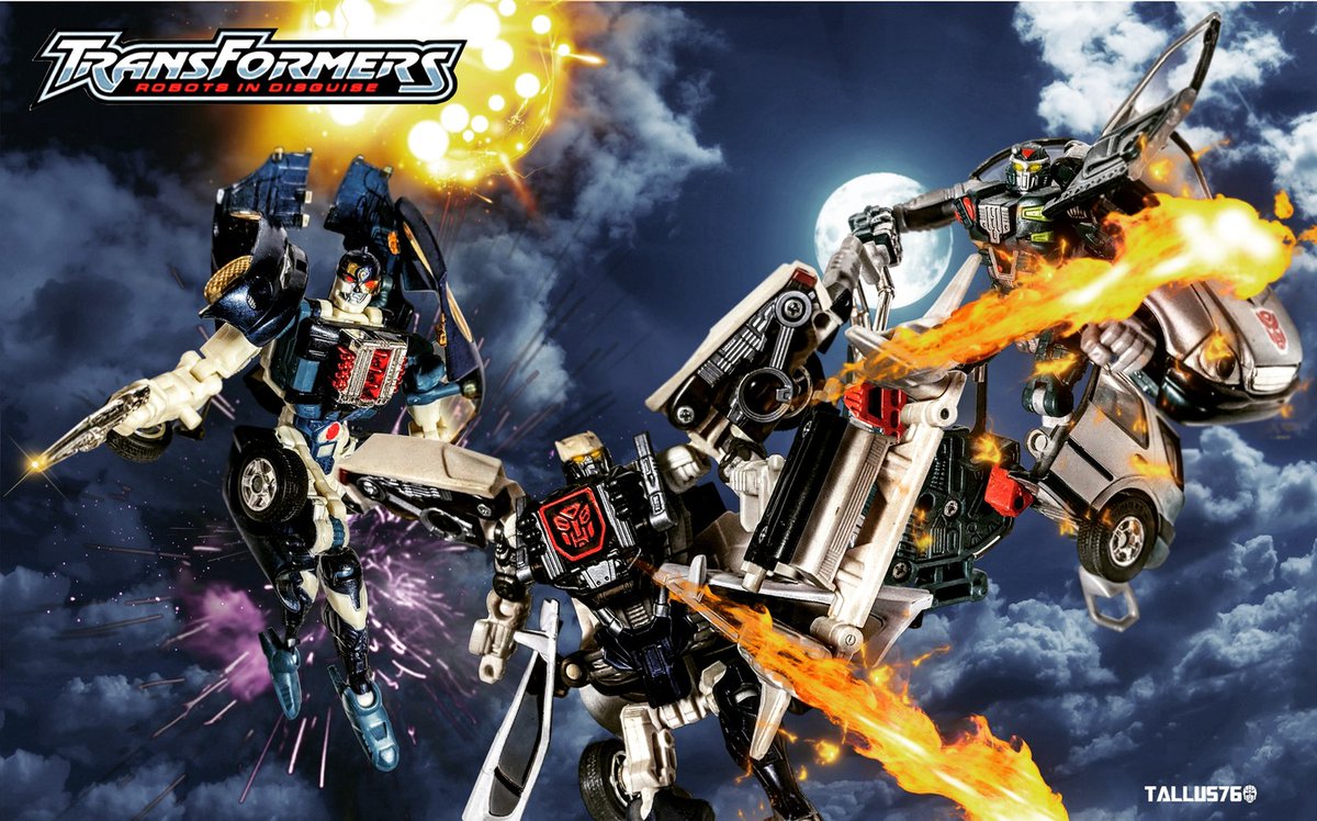 Transformers RID Car Robots
Sideburn, Prowl, and X-Brawn.

#RID2001 #carrobots #takara #hasbro #Transformers