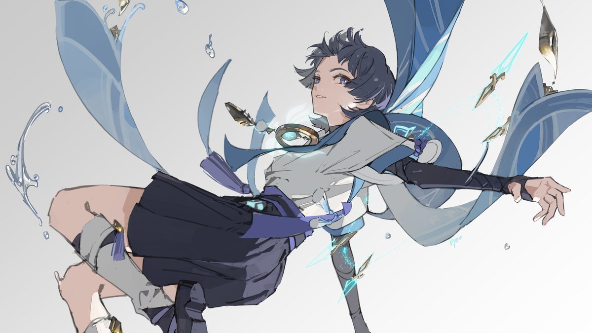 PyroLamberta's tweet photo. #原神 #Genshinlmpact #wanderer #散兵 #放浪者イラストコンテスト 画一个纪念满命🫡 https://t.co/VMX5OYHDx6
