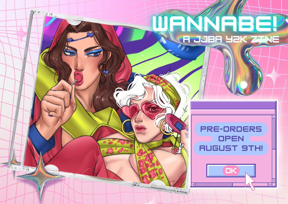 A short preview for the <a href="/wannabe_zine/">WANNABE! 💿 LEFTOVER SALES CLOSED!</a> !
A little trip back to Y2K aesthetics! 💿💕