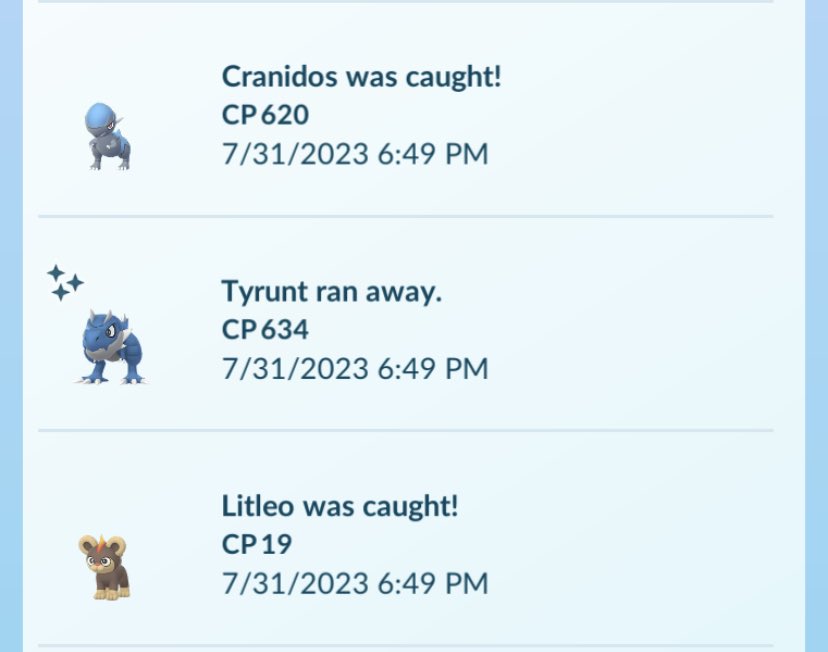 It_Was_Meh's tweet photo. You’ve got to be kidding me 🤬. Been grinding for 3 days and it’s the only event shiny I’ve even seen. #PokemonGO #PokemonGOApp #PokemonGoAdventureWeek #Tyrunt https://t.co/bEhvllwp2a