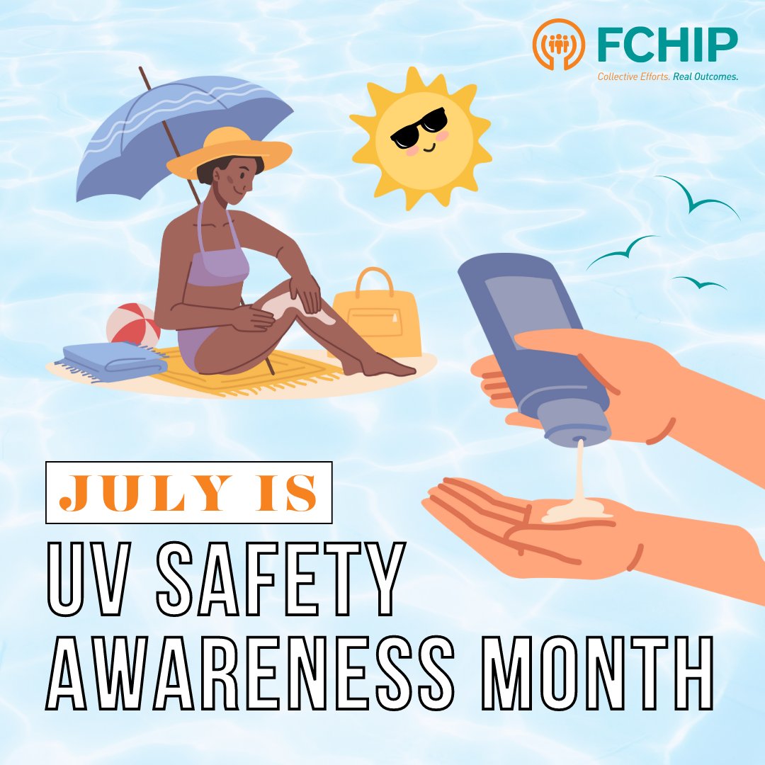 ☀️🌴 July is UV Safety Awareness Month! 🌴☀️ Let's soak up the summer vibes while keeping our skin safe from harmful UV rays. 
 Stay safe and enjoy the sunshine responsibly. 🌞💛 #UVSafetyMonth #SunSmart #StaySafeInTheSun