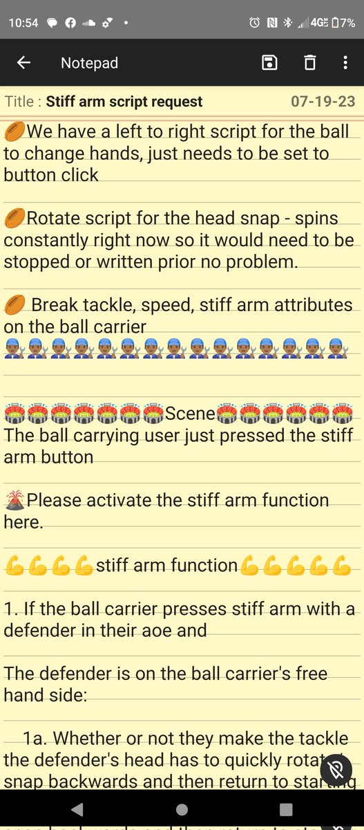 WallyOwi30's tweet image. Is a month a crunch? gamedev script request: 🏈 stiff arm on button click.
#unitygamedevelopers #gamedevjobs