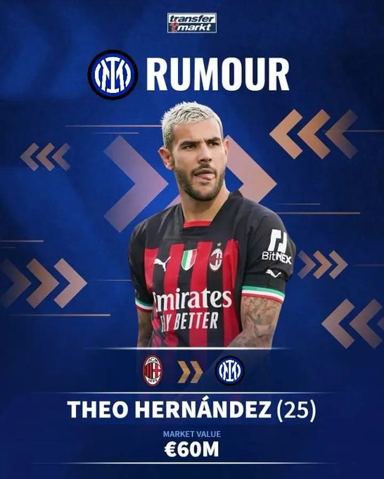 rossonerinewsid's tweet photo. Pagi2 dapat gambar membagongkan kayak gini, hahahhhaaa

gw botakin kepala sampe dia pindah langsung ke Inter tanpa ke klub lain dulu

Emang sih skrg susah nyari pemain yg stay di 1 klub, tp ya gak bakal jg ke Inter lah, Theo banyak peminatnya, emang Inter berani bayar brp? https://t.co/NxVxaZTn0Y