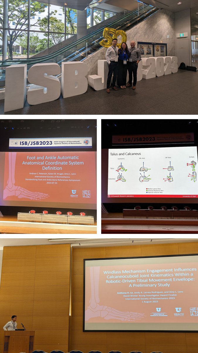 Having a blast at #ISBJSB2023 with <a href="/AndrewCPeters0n/">Andrew Peterson</a> &amp; <a href="/Anth0nyHLe/">Tony Le</a> we've already had a packed schedule with the Foot and Ankle Standardization Symposium that Andrew and I presented in, as well as Tony's talk as a David Winter Young Investigator Award finalist!! #ProudPI #FootAnkle
