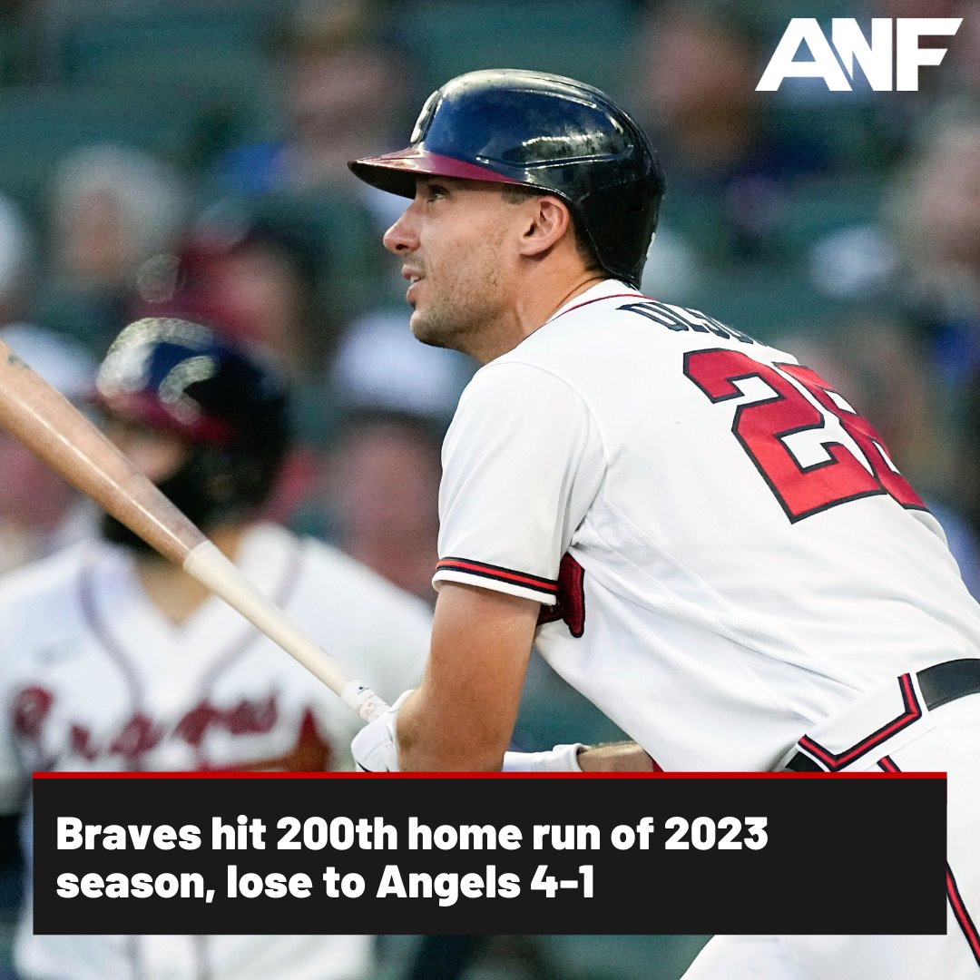 The Braves join the 2019 Minnesota Twins as the only teams with 200 long balls before August. Full story: tinyurl.com/492vnda7
