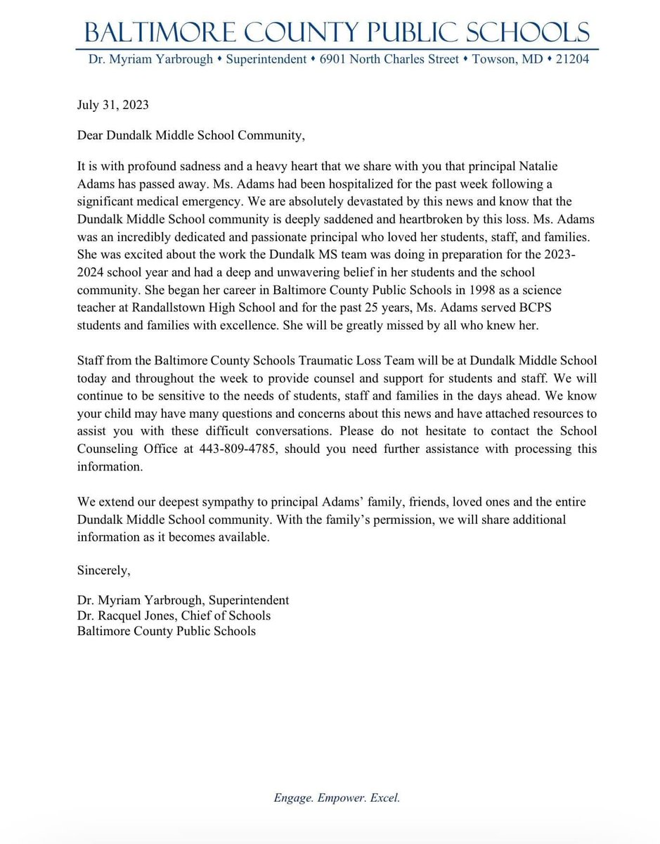 Dundalk Middle School tweet media