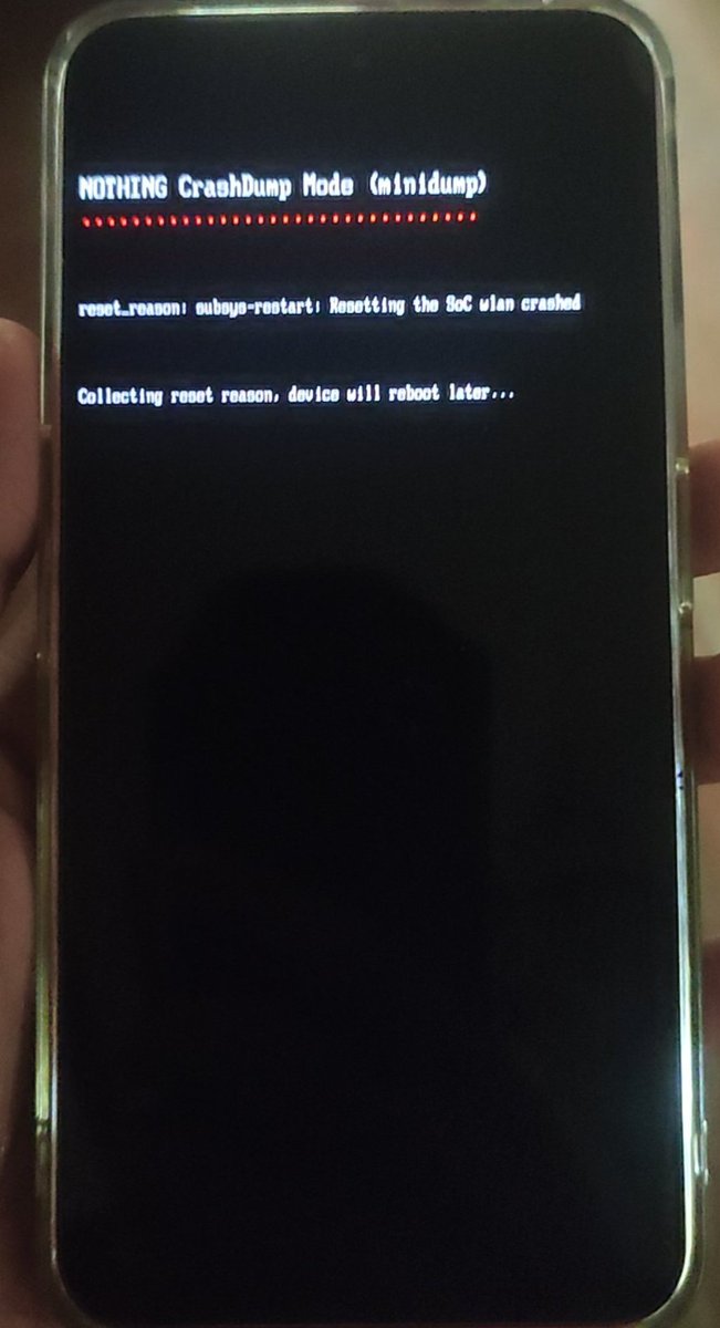 anujbachhav's tweet photo. @nothingsupport Facing crashdump issue since 4 to 5 days continuously getting restarted, no reply on my DM what kind of support! @getpeid https://t.co/k5syLSYg0f
