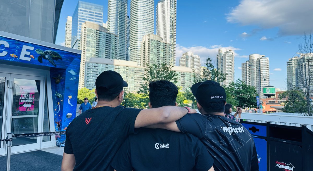 When ⁦<a href="/SynackRedTeam/">Synack Red Team</a>⁩ ⁦<a href="/cobalt_io/">Cobalt</a>⁩ and ⁦<a href="/Hacker0x01/">HackerOne</a>⁩ gets together. 

⁦<a href="/ravEmperorEye/">Raviraj Rao 💻</a>⁩ <a href="/VirenPawar_/">Viren Pawar</a>