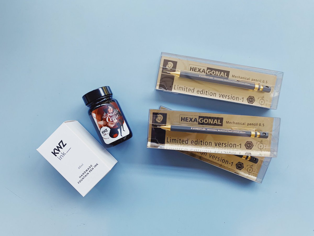 【神田店】ステッドラーの限定シャープペンシルやKWZ inkのコーヒーの香り付きインクなど、新商品入荷しております！気分が上がる文具は勉強も捗ります⭐︎