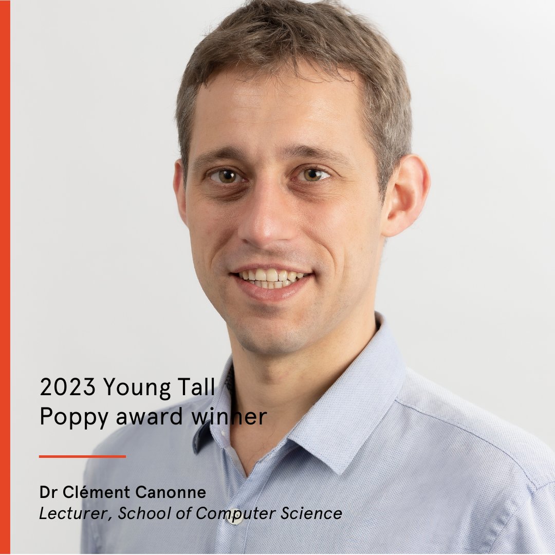 Eng_IT_Sydney's tweet photo. Dr Clément Canonne, 2023 Young Tall Poppy award winner, is working to demystify topics such as algorithms, data privacy and computer science to a wider audience.  

Read about @ccanonne_ and the other @Sydney_Uni 2023 Young Tall Poppy award winners: https://t.co/Texdfej0iA https://t.co/NgNpU1Kt6d