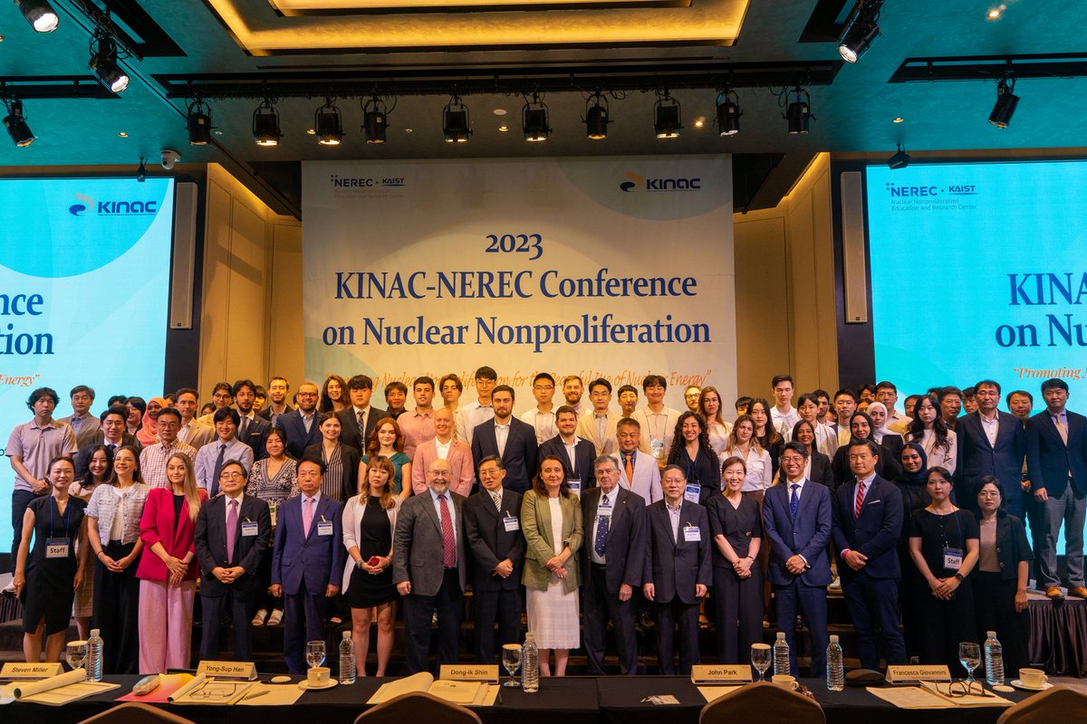 SaschaSimon95's tweet photo. Prof. Man-Sung Yim kicking off the 2023 #KINAC-#NEREC Conference on Nuclear Non-Proliferation in Seoul, Republic of Korea π°π·
Glad to be one of the participants & looking forward to debating all things nuclear - on and off the Korean peninsula - over the next 2 days. https://t.co/afPi9zEUu4