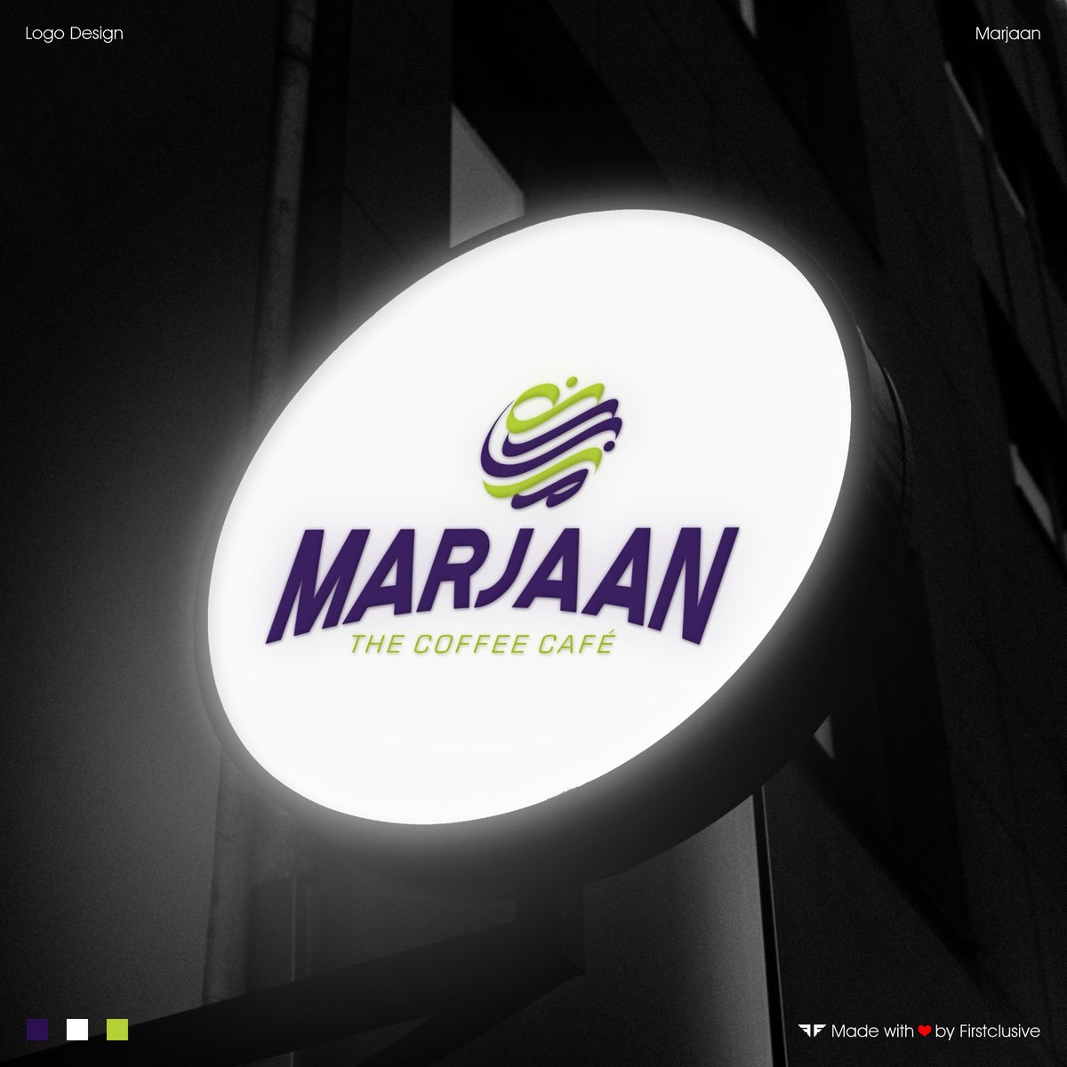 Firstclusive's tweet photo. Logo designed for Marjaan - a Coffee Bar in KSA!💜
📞 To Sketch your Brand’s Signature into an Iconic Logo, connect with us via Call or WhatsApp: +91-9885925529.
#Marjaan #MarjaanLogo #CafeLogo #SaudiArabia #ArabicLogo #Firstclusive #FirstclusiveTechnologies #Hyderabad #India https://t.co/u1mAJFLZxL