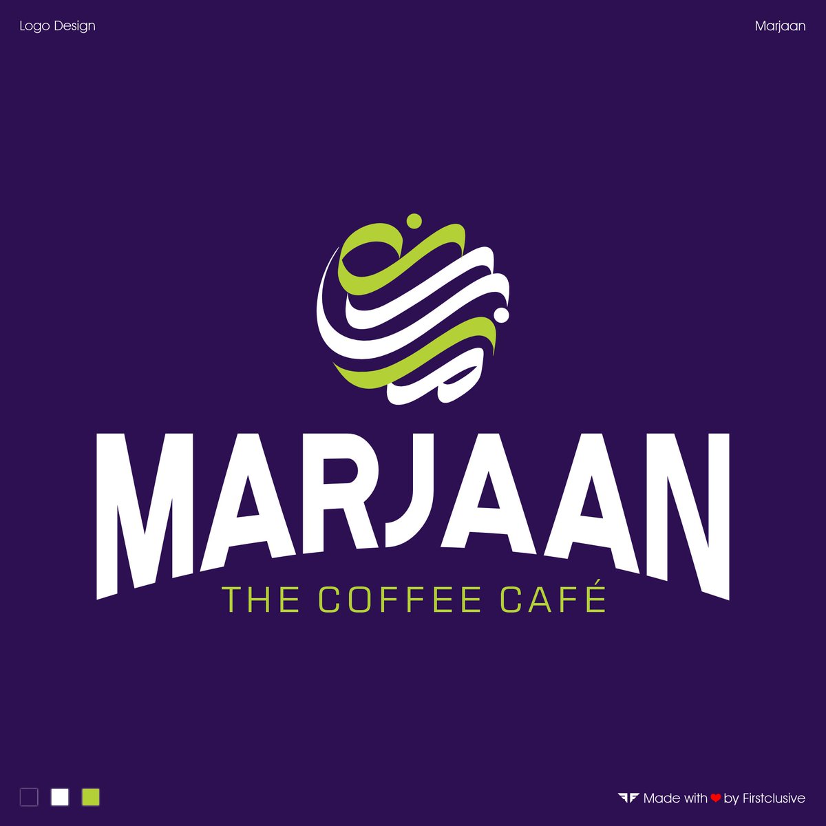 Firstclusive's tweet photo. Logo designed for Marjaan - a Coffee Bar in KSA!💜
📞 To Sketch your Brand’s Signature into an Iconic Logo, connect with us via Call or WhatsApp: +91-9885925529.
#Marjaan #MarjaanLogo #CafeLogo #SaudiArabia #ArabicLogo #Firstclusive #FirstclusiveTechnologies #Hyderabad #India https://t.co/u1mAJFLZxL