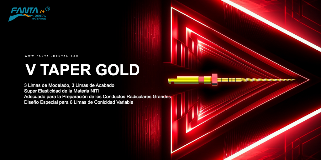 Продукты #VTaperGold, обладающие особой конструкцией с переменной конусностью и включающие в себя 3 инструмента для придания формы и 3 инструмента для заключительной обработки, подходят для лечения больших корневых каналов. 
#Fantadental #денталстафф #dentalstuff #эндодонтия