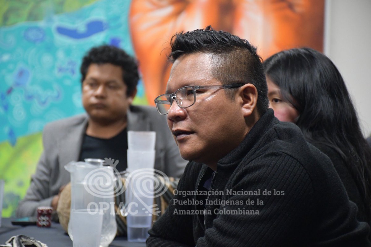 OPIAC_Amazonia's tweet photo. 📢 Desde la Casa de Pensamiento OPIAC, nos encontramos en mambeadero dialogando sobre la #CONTCEPI con las autoridades indígenas del territorio de los Jaguares del Yuruparí: 🛖🐆 Apaporis, Mirití, Pirá Paraná, Tiquié y Pedrera, con el Coordinador General, Oswaldo Muca. https://t.co/xpJPTBvEj5