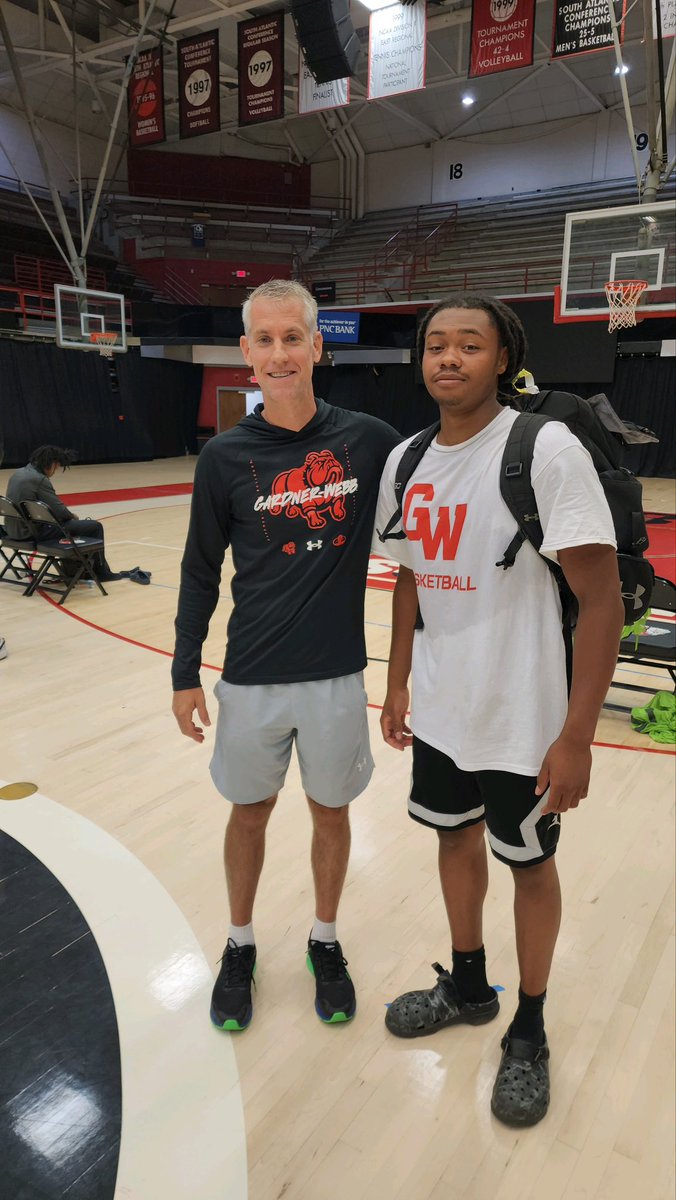 russwhite03's tweet photo. I had a wonderful time today @GardnerWebbmens basketball Elite Camp. Great campus with top notch facilities. I had the opportunity to spend time with @CoachBullard1  @AlPerkins22 @CoachTimCraft  Thank you! As to my parents for making the sacrifice to get me there. @LeshunnWhite https://t.co/qdMSgrThMp