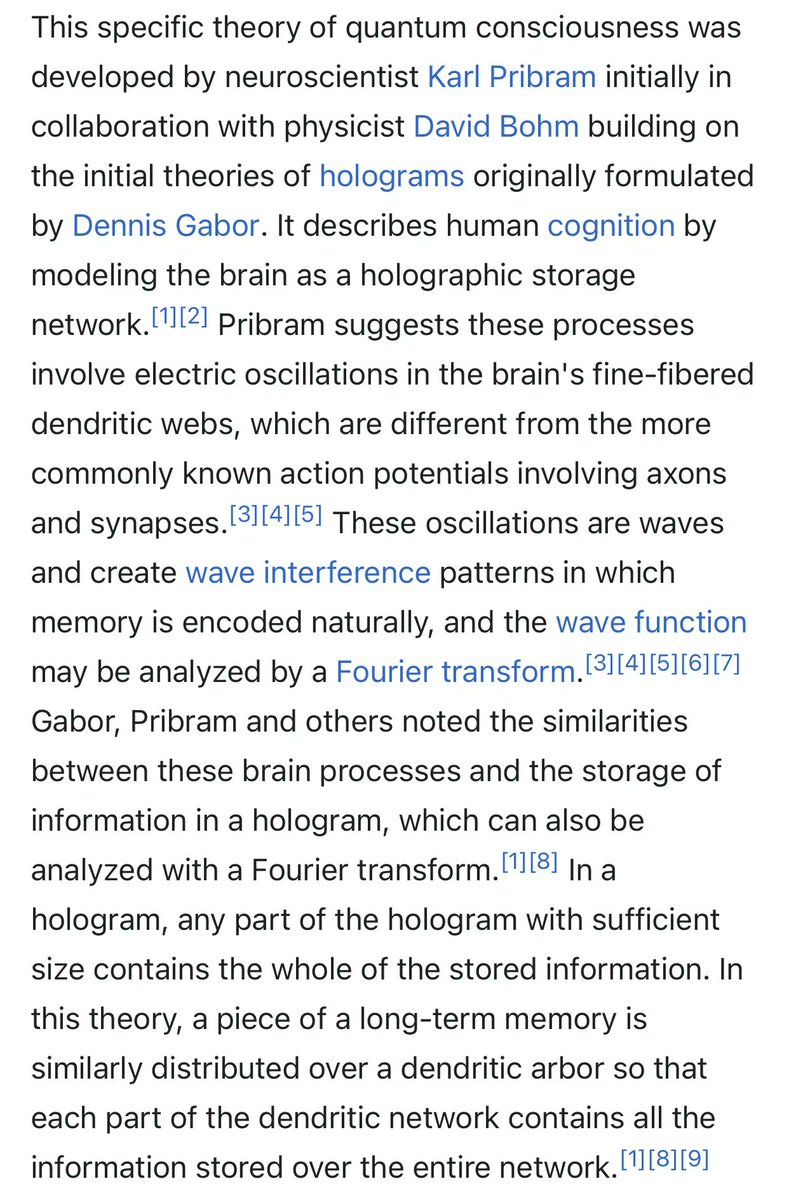 Deepfryguy76's tweet image. Pribram / Bohm : Consciousness #spacetimehologram