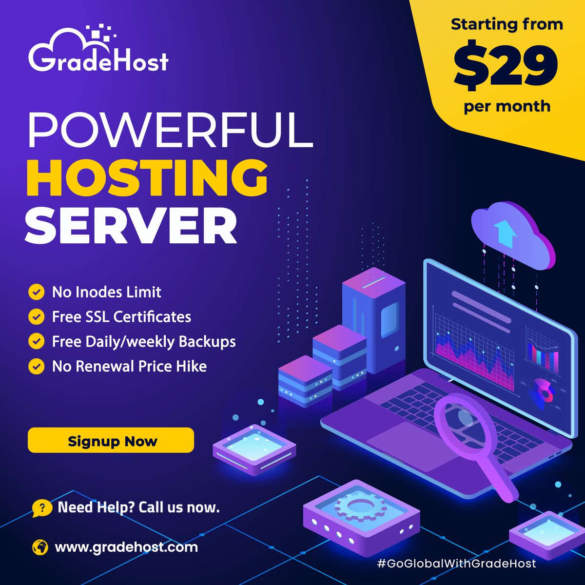 GradeHost has established itself as a premier hosting provider by consistently delivering exceptional online experiences

#GlobalNetworking #TechCommunity #TechInnovation #BlockchainRevolution #GDTTHub #TechRevolution #TechStartups