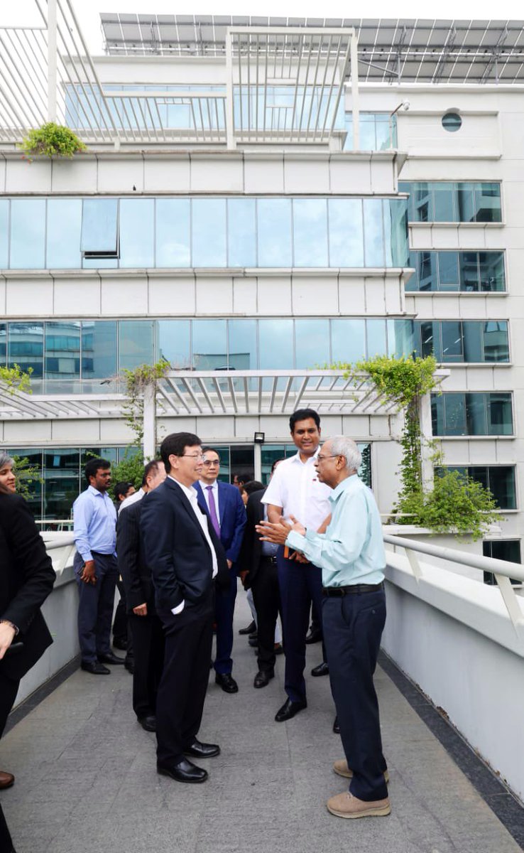 TRBRajaa's tweet photo. Yesterday was an awesome day for #TamilNadu. Our Honourable @CMOTamilnadu @mkstalin guided us to ensure that big ticket investments like that of the huge Foxconn conglomerate invest into TN reinforcing their #TrustInTN. 

It was a pleasure to spend most of my day with the hugely respected and astute Chairman & CEO of Hon Hai, Mr. Young Liu. I was awe-struck by the Chairman’s knowledge and ambitious vision. 

It was heartening to see that the Chairman is passionate about sustainability and cares deeply about the environment. He emphasised on the need to upskill our youth so that they may leverage the opportunities that are opening up in cutting edge Tech. As a tech fanatic myself, I enjoyed the conversations with him about the future of Drones, Gen AI and Quantum Computing. He is also a history aficionado, so chose to gift him a copy of the insightful "The Journey of a Civilization: Indus to Vaigai" by R Balakrishnan IAS.

We spent way more time at IITM Research Park than what was planned because of his immense respect for research and the work being done there. 

This is hopefully just the beginning of a long partnership journey ahead between #TamilNadu and #Foxconn, spearheaded by two visionary men - Honourable @CMOTamilNadu Thiru @MKStalin avargal and Mr. Young Liu, Chairman & CEO of Hon Hai Precision Industry Ltd🙏🏾
