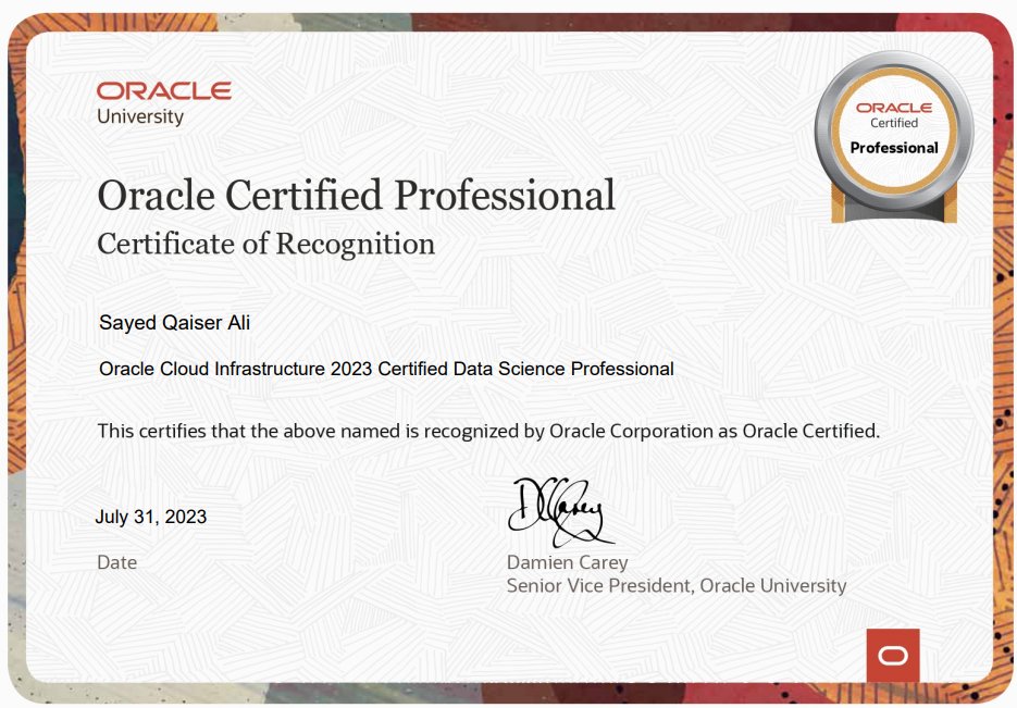 qaiser_707's tweet image. 🚀 Excited to share that I'm now OCI Data Science Professional certified! 🎉💼 #Oracle #DataScience #CertifiedPro #AchievementUnlocked