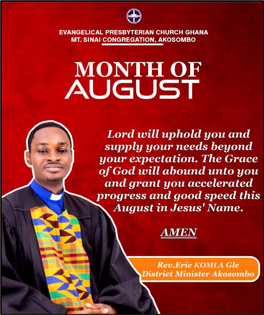 epcgakosombo's tweet photo. In this eighth month of August, which signifies New Beginnings, new life, regeneration, resurrection, and commencement the Lord will uphold you and supply your needs beyond your expectation.....

#MonthlyDeclaration
#MonthOfAugust
#EPCGAkosombo
#EPCG

#highlights https://t.co/MhlwcstqPo