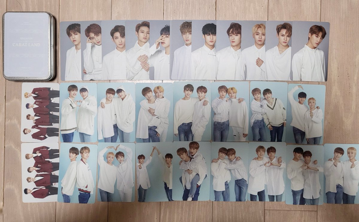 wn835's tweet photo. 세븐틴 2018 캐럿랜드 트레카 세트 A B 양도합니다!

각 4.0
무광 포카라 스크래치 예민한 분은 피해주세요🥹

photocard 세븐틴 에스쿱스 정한 조슈아 준 호시 원우 우지 디에잇 민규 도겸 승관 버논 디노 포토카드 교환 판매 sell seventeen 짭폴라 포카 양도 https://t.co/ewucLdAq3F
