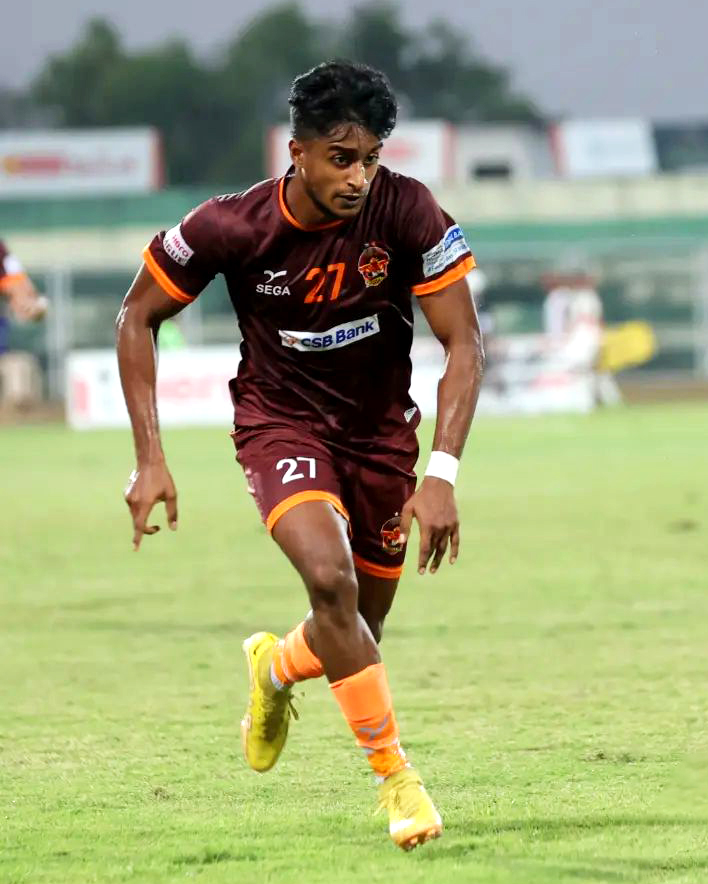 Gokulam Kerala's Sourav K (22) is the sole I-League player selected in the India U-23 squad for the AFC U-23 Asian Cup 2024 qualifiers. 🇮🇳🔥 #HeroILeague #SFtbl