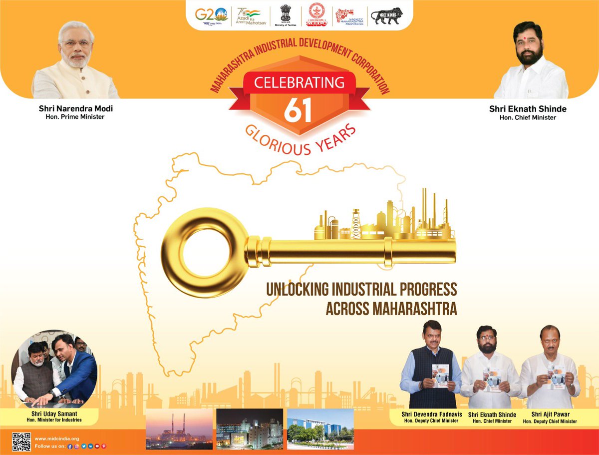 Unlocking Industrial Progress Across Maharashtra - Since 1962 #midc #magnetic #investments