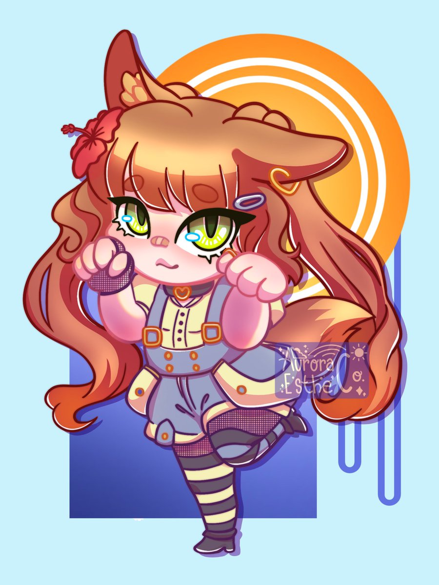 auroraesthe's tweet photo. First Fullbody Chibi! 

Will start streaming again soon! I will be streaming designs I will make into stickers and notepads to sell for next year! Trying to save up for a new PC so my commissions are wide open lol! DM me if you want a commission from me 💖

Char by Yamamocchies_ https://t.co/7dlFUGA7TP