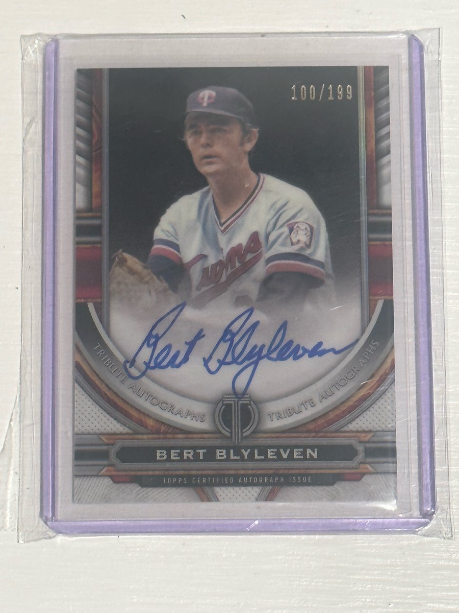 In 1985 Cleveland traded Bert Blyleven back to the #MNTwins despite him being an all-star and Cy Young candidate. On @MLB #TradeDeadline day, you can win his 2023 @Topps Tribute auto. RT to enter. Must be following to be eligible to win.