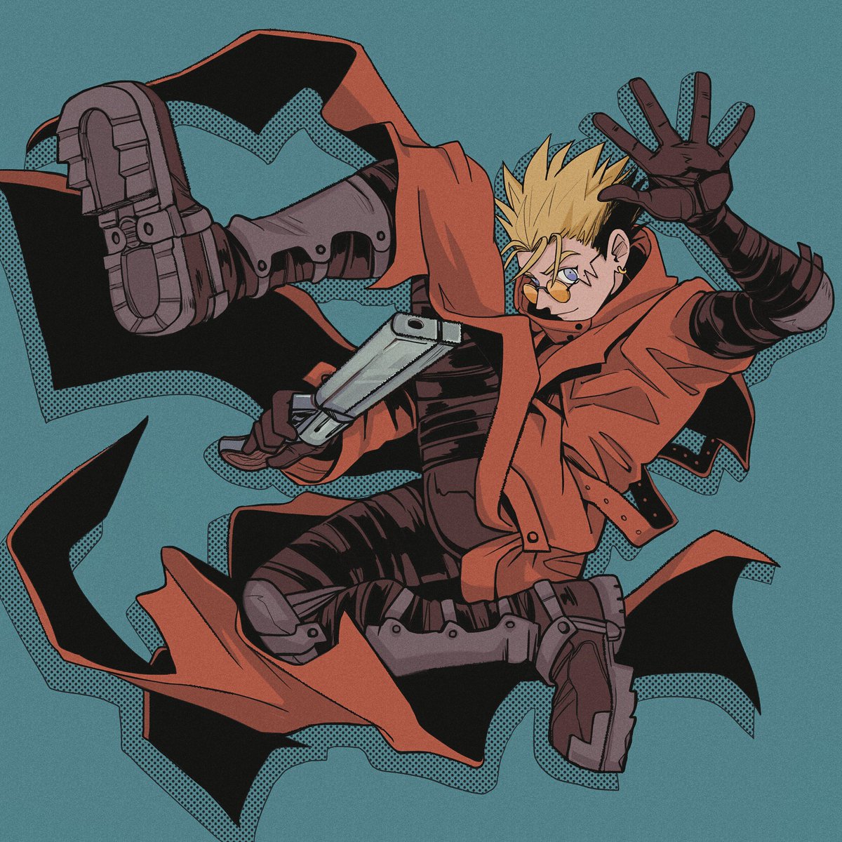 「The cover for my Trigun playlist. Just a」|🌻Flor🌻📣🇦🇷✨️🏆🥇のイラスト