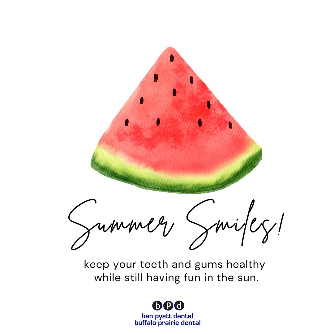 BenPyattDental's tweet photo. #Summer is the perfect time to indulge in all the delicious fruits and vegetables that are in season. Not only are they tasty, but they're also good for your teeth. Fruits and vegetables are high in fiber, which helps to scrub your teeth clean as you eat. https://t.co/jEBOlWv5XT https://t.co/3FqVx0ZQZQ