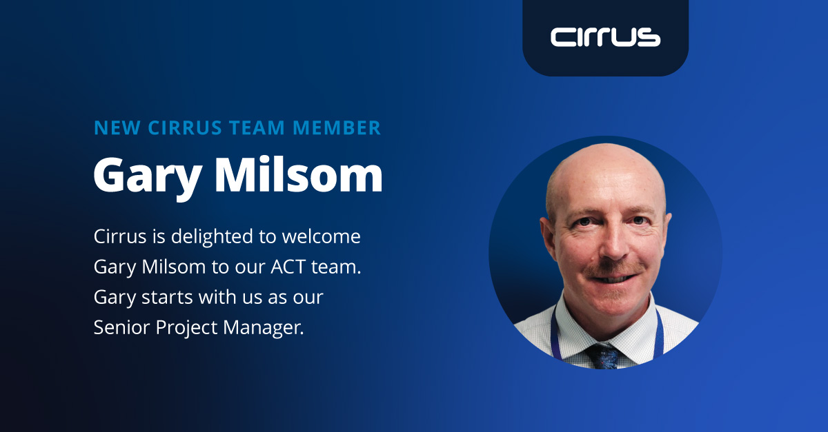 Cirrusnetworks's tweet photo. @cirrusnetworks welcomes Gary Milsom, who joins us as a Senior Project Manager in ACT.

Welcome to the team, Gary!

#cirrusnetworks #growingteam #recruitment https://t.co/JaKva34IB5