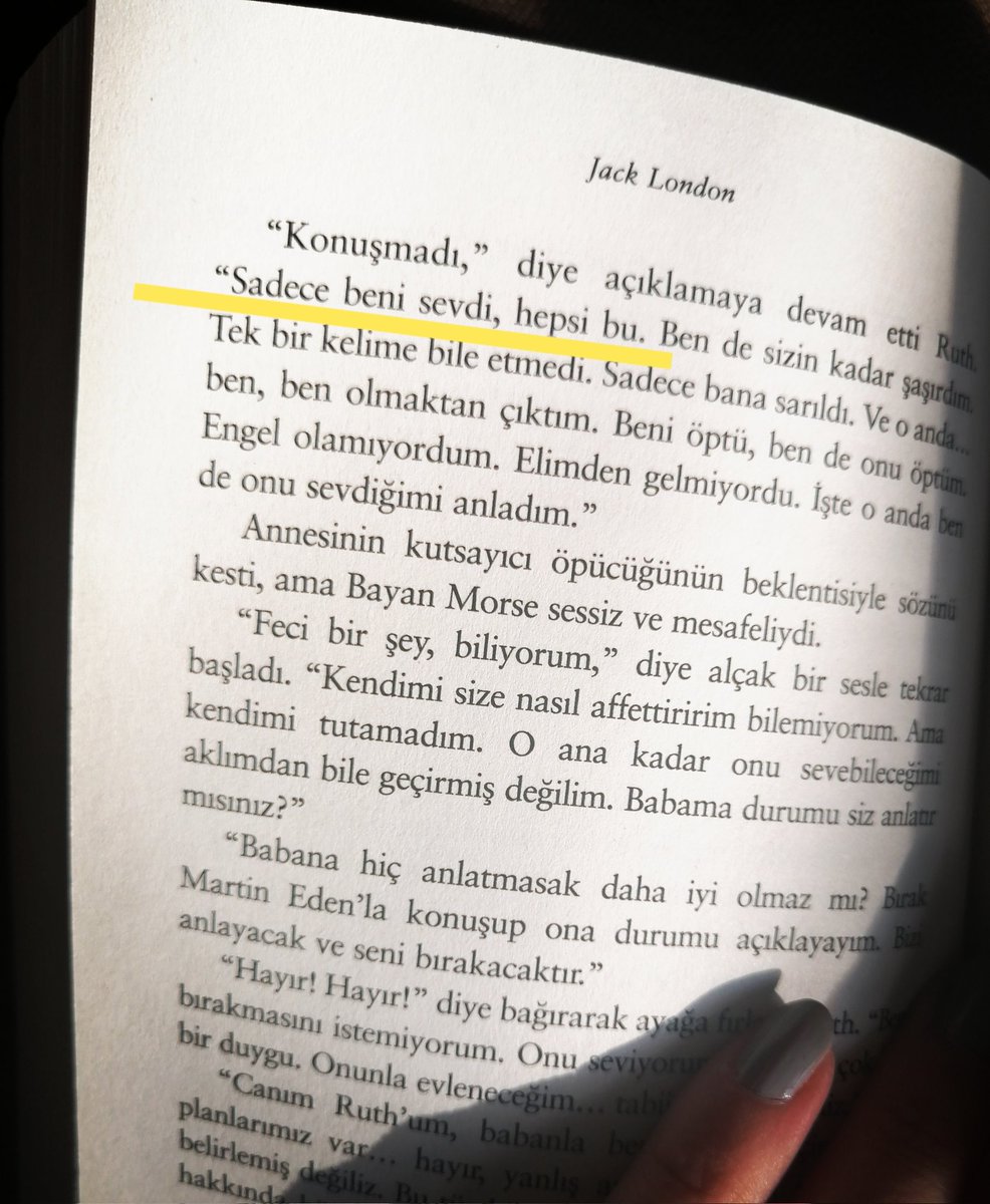 Really..?? Martin ile nişanlandığına inanamıyorum, Ruth..!! Iııgghh 
#JackLondon #MartınEden 📚