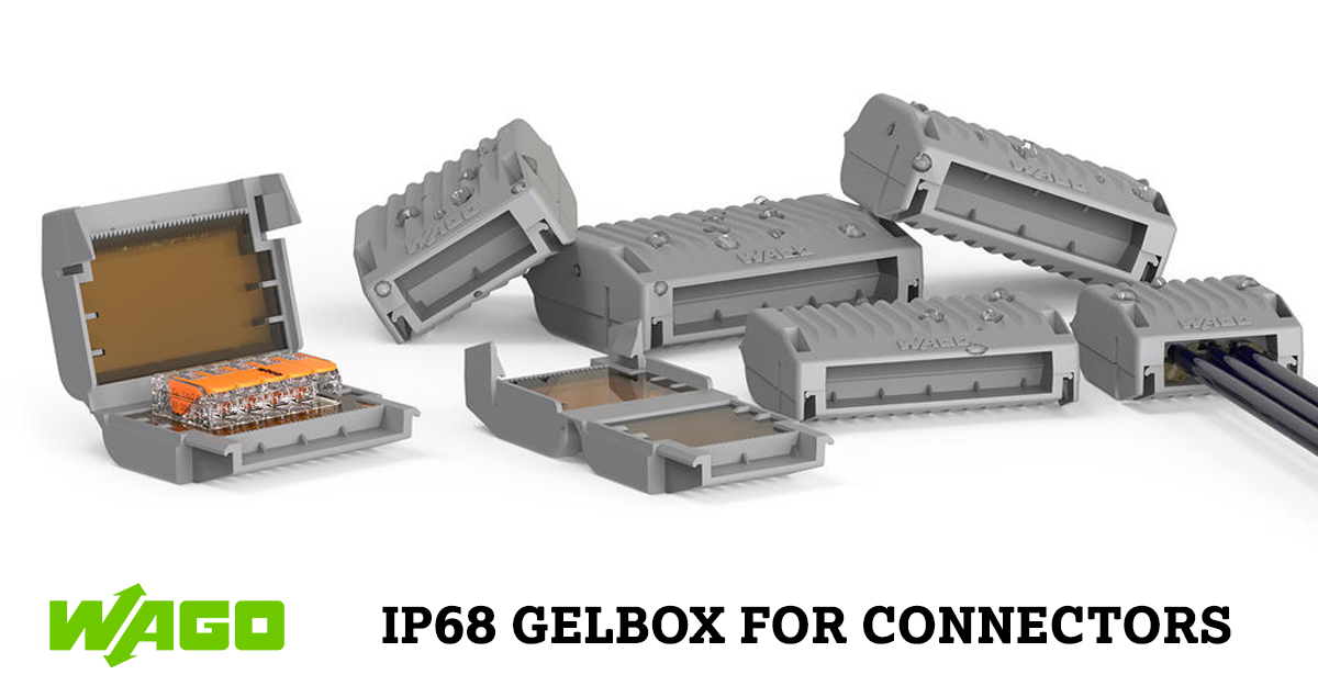 WAGOSingapore's tweet photo. #WAGO #Gelbox is a compact box filled with silicone-free gel. It is available in 9 sizes & provides #IP68 #moistureprotection for WAGO’s PUSH WIRE® #Connectors for Junction Boxes, #221Series #SplicingConnectors & Inline Splicing Connector with levers. https://t.co/viJFWthdhH https://t.co/UfvapZSRJI