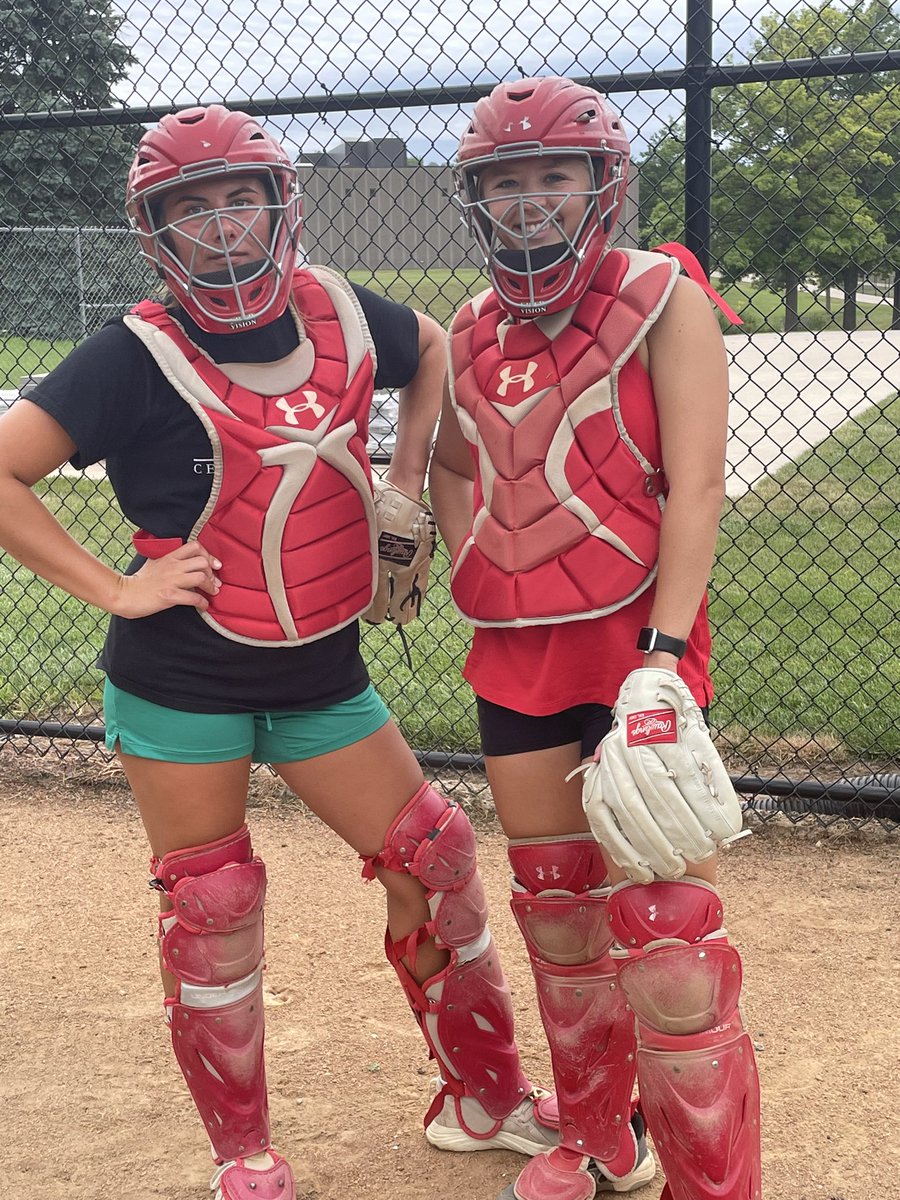 Pitchers getting daily instruction from the best!! …with help from their catchers??