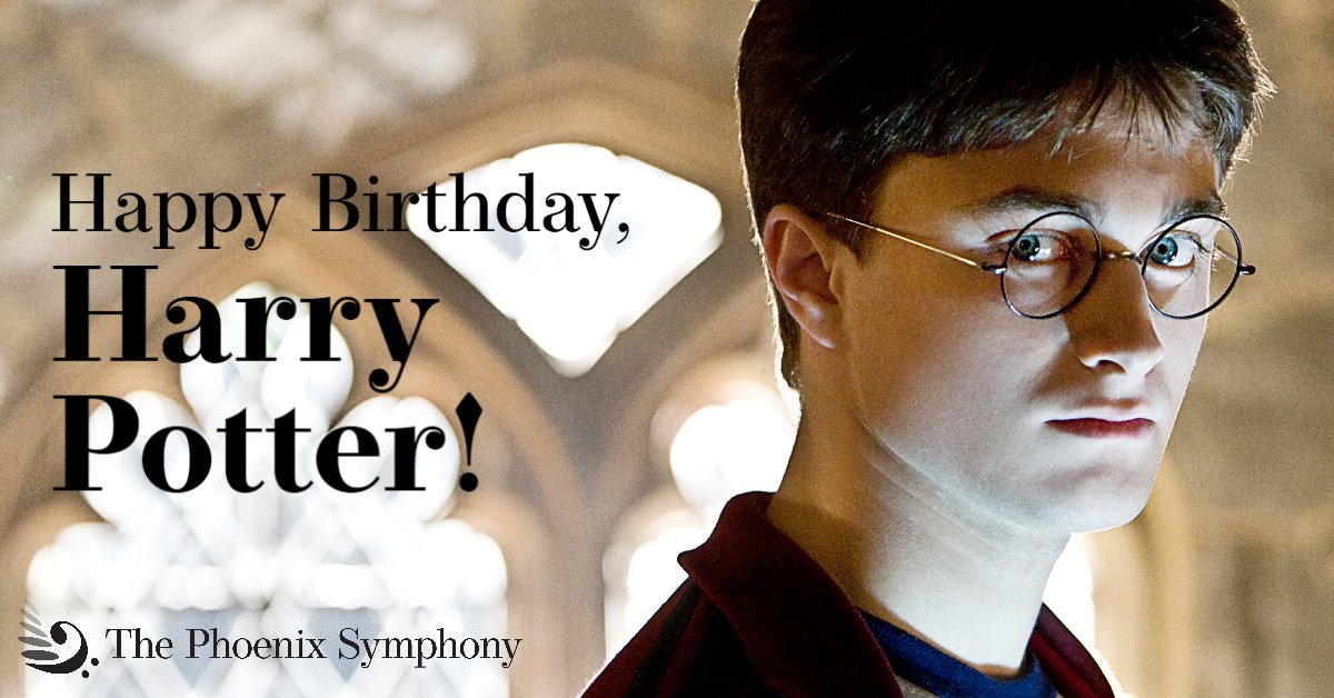 Happy Birthday, Harry Potter!🪄The fictional character’s birthday was revealed in Harry Potter and the Philosopher’s Stone📚Celebrate Harry’s Birthday by joining TPS for Harry Potter and the Half-Blood Prince in Concert as part of our 23/24 season –  zurl.co/POQQ