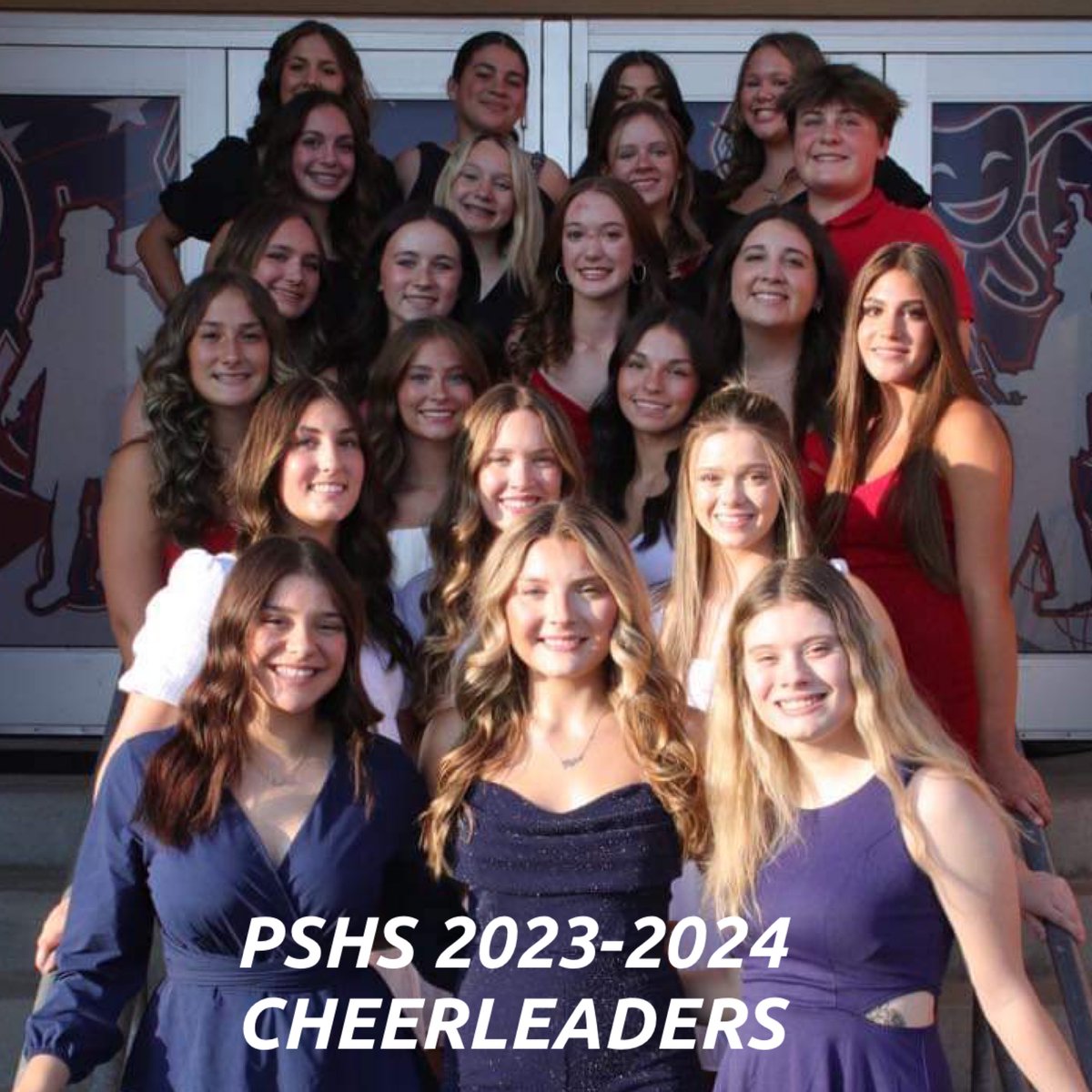 CheerPSHS's tweet photo. Congratulations to the 2023-2024 Blue and White Squad members!
#MusketsUp
#GDTBAP https://t.co/p9GYLLmdpW
