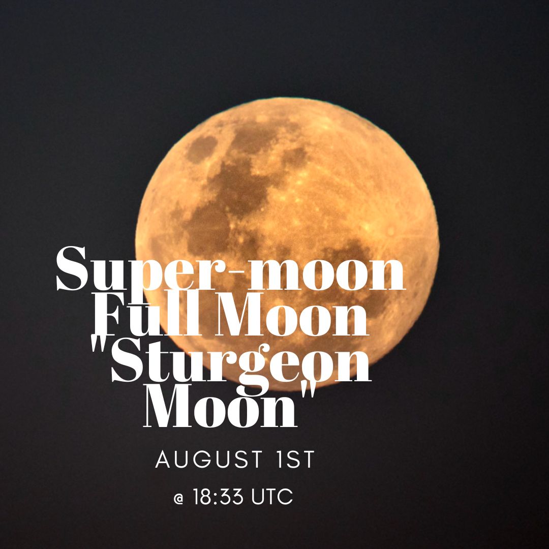 The Sturgeon moon: North American fishing tribes call august’s moon the sturgeon because this is the only time of year this type of fish is around (also called green corn, grain, and red moon) #learnthesky #keeplookingup🔭 #moon #stars #stargazing