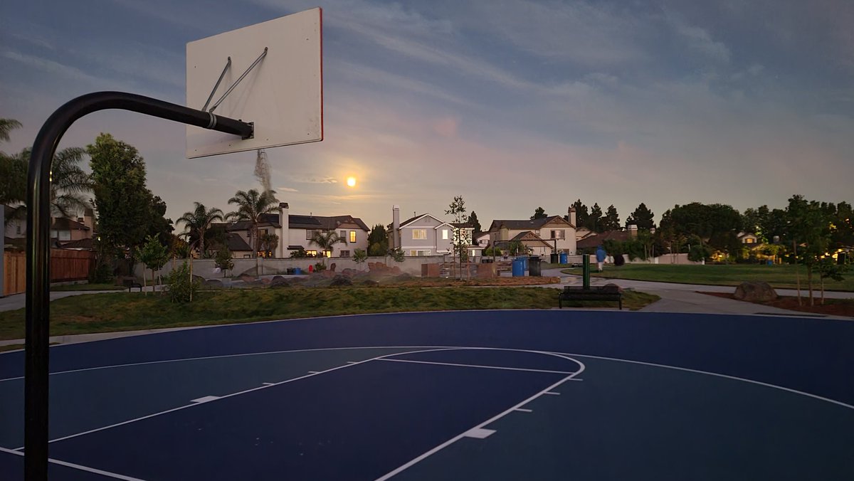 Moon over the serene environs of Dusterberry Neighborhood Park <a href="/Fremont_CA/">City of Fremont, CA</a>