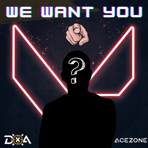 DXAEsports's tweet photo. DXA is looking for an initiator for our Developing Valorant team. 

Looking for EVO-level players or consistent AM+ players to help develop within our new roster. 

Message Glitch or Juicy-James on Discord for more information on Trials. https://t.co/UQZdVv8nbm
