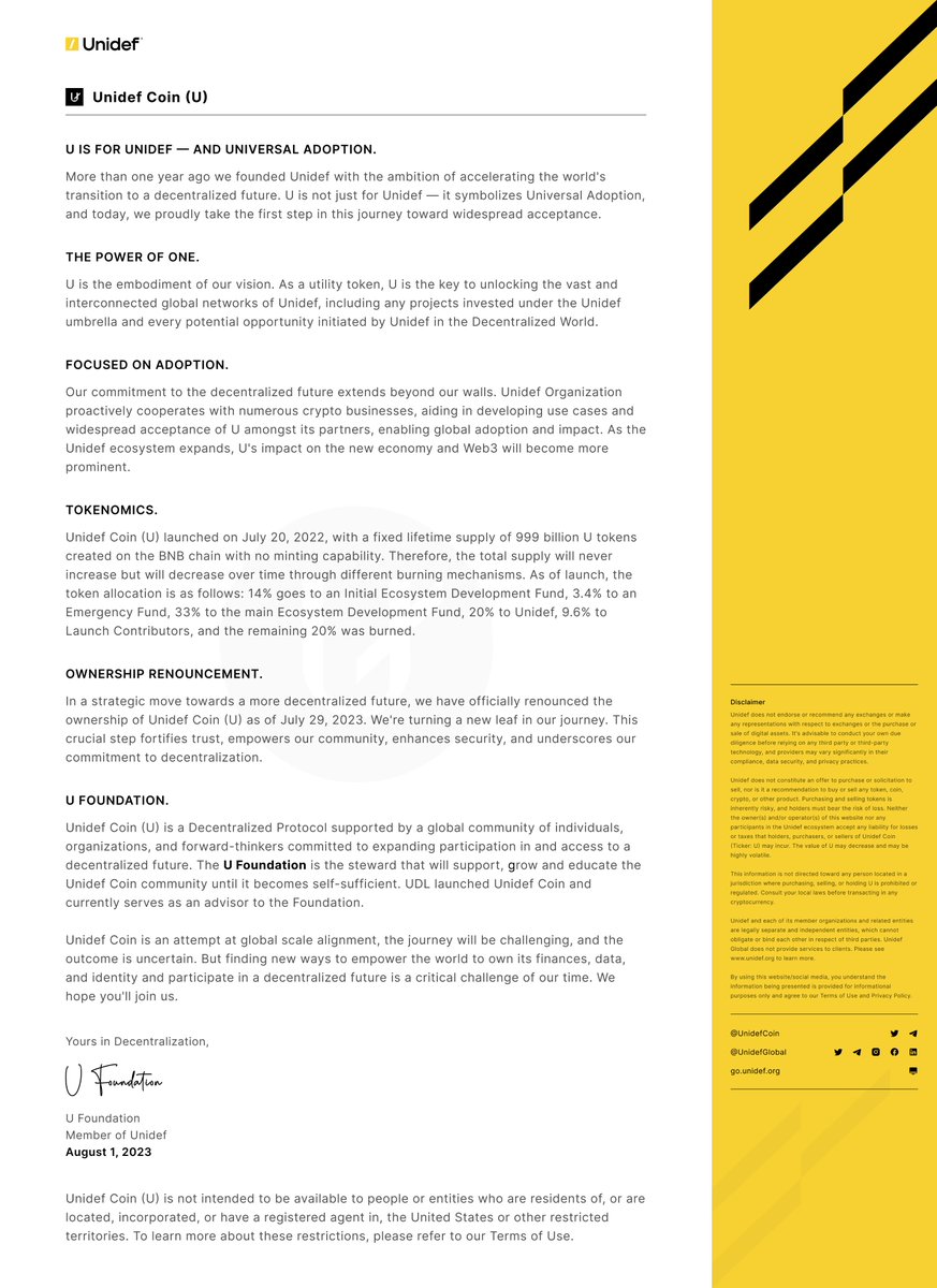 Unidef Coin tweet media