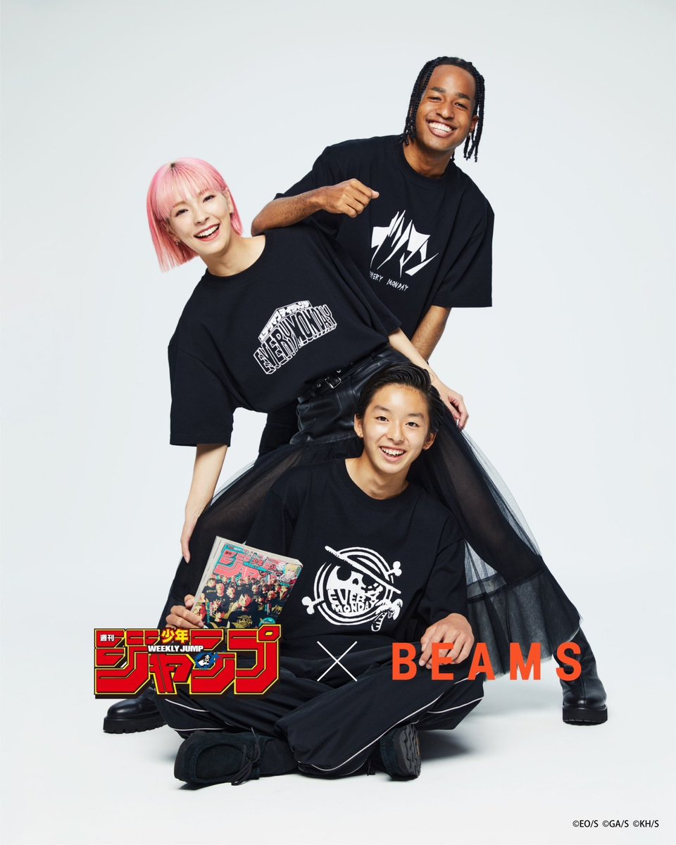 呪術廻戦 ジャンプ55周年記念 Tシャツ 芥見下々先生 BEAMS 創刊55周年記念『週刊少年ジャンプ』33号表紙と連動した、芥見先生