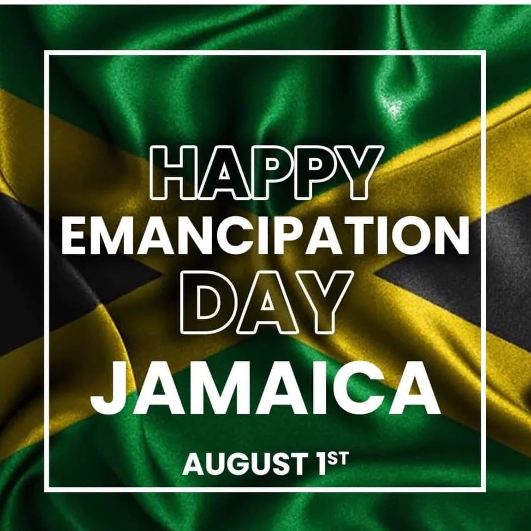 Happy Emancipation Day Jamaica 🇯🇲✊🏿💚💛🖤