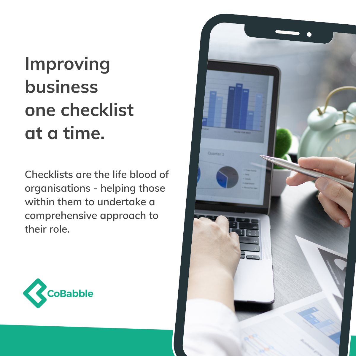 CoBabble's tweet photo. Never underestimate the power of a #checklist - they can literally save lives. In less dramatic circumstances they can ensure #compliance, keep safety standards high and help #empower your employees to undertake their roles without outside input. #systemise #optimise https://t.co/9OuEYf0Akc